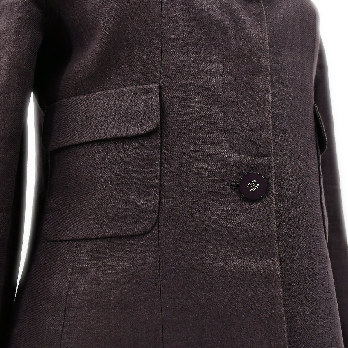 Luxury Chanel Spring 1998 Setup Suit Jacket Skirt Brown #38