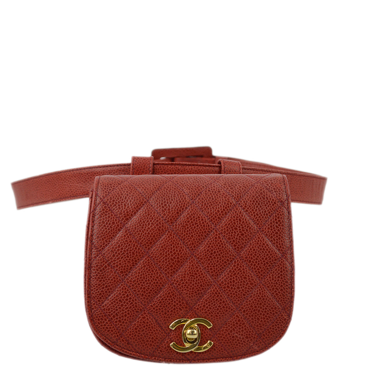 Luxury Chanel 1989-1991 Caviar Waist Bum Bag #75