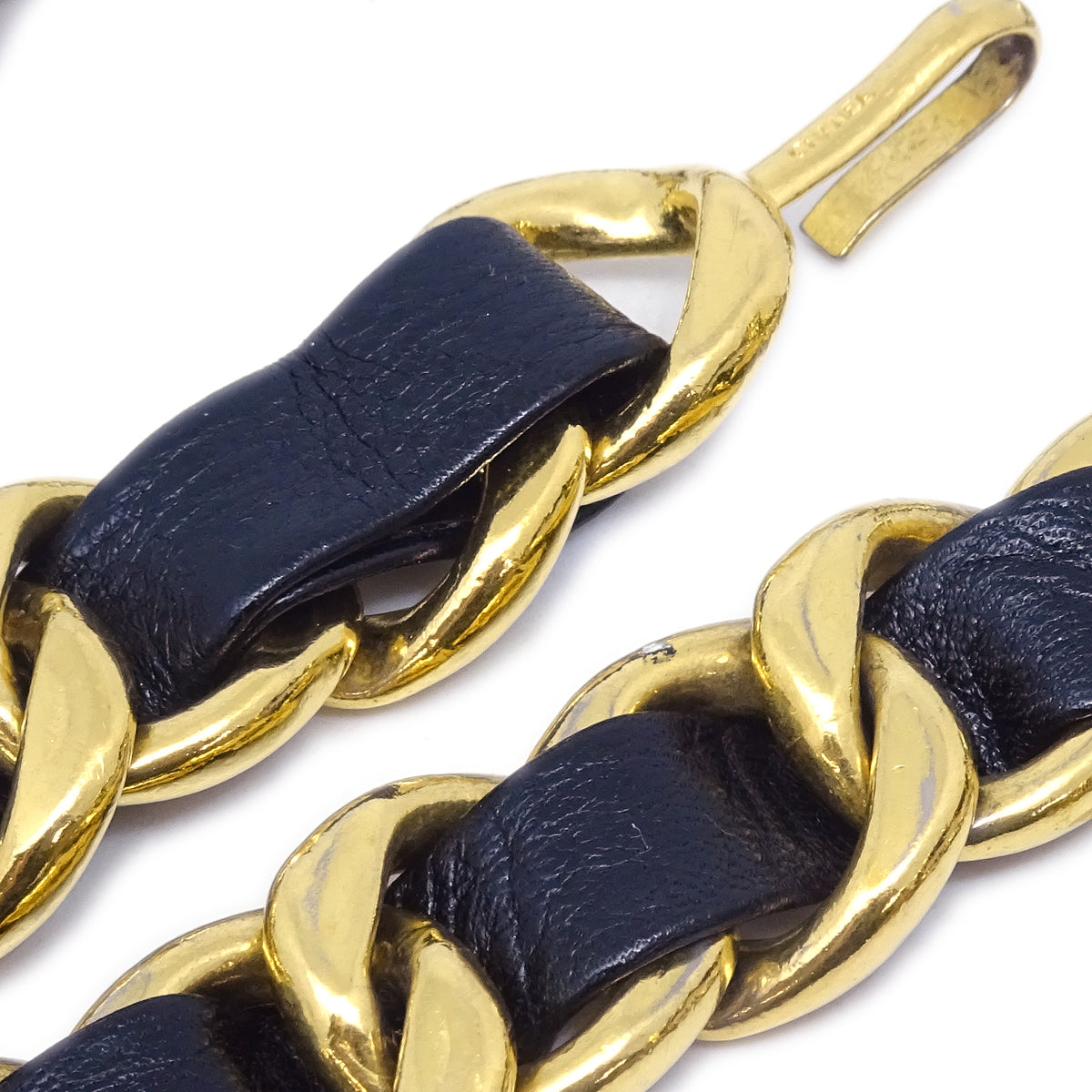Luxury Chanel Medallion Chain Belt Black Small New