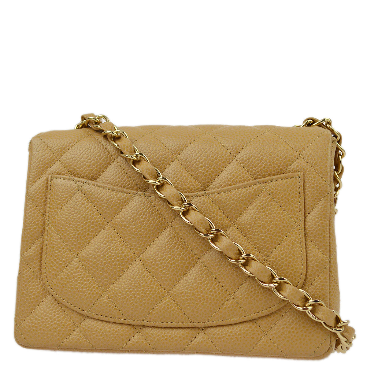 Luxury Chanel 2003-2004 Caviar Mini Classic Square Flap Bag 17