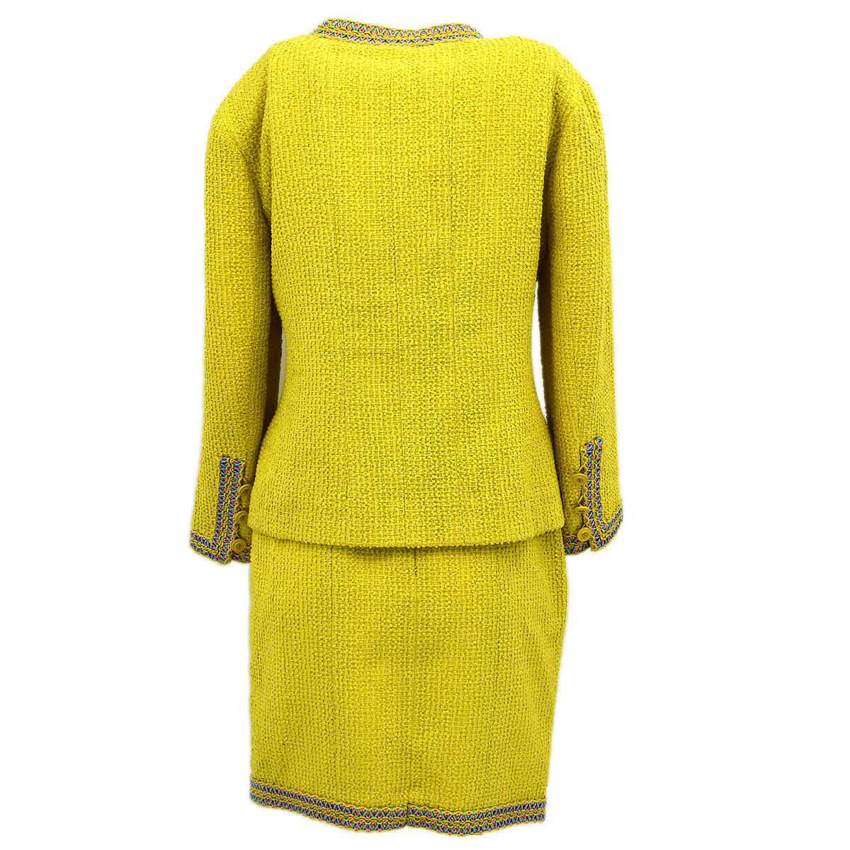 Luxury Chanel Spring 1994 jacket skirt suit #40
