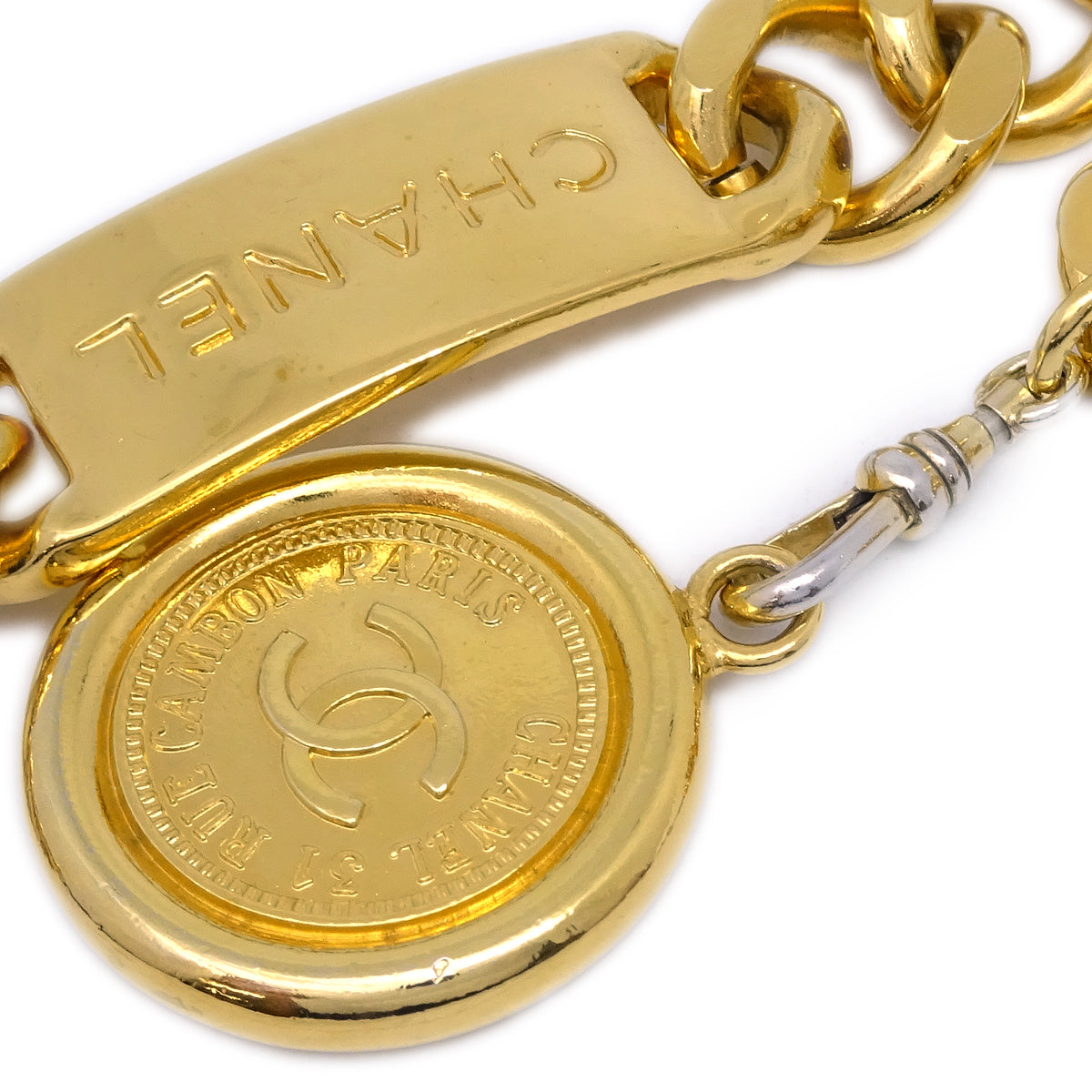 Luxury Chanel Medallion Chain Belt Small New