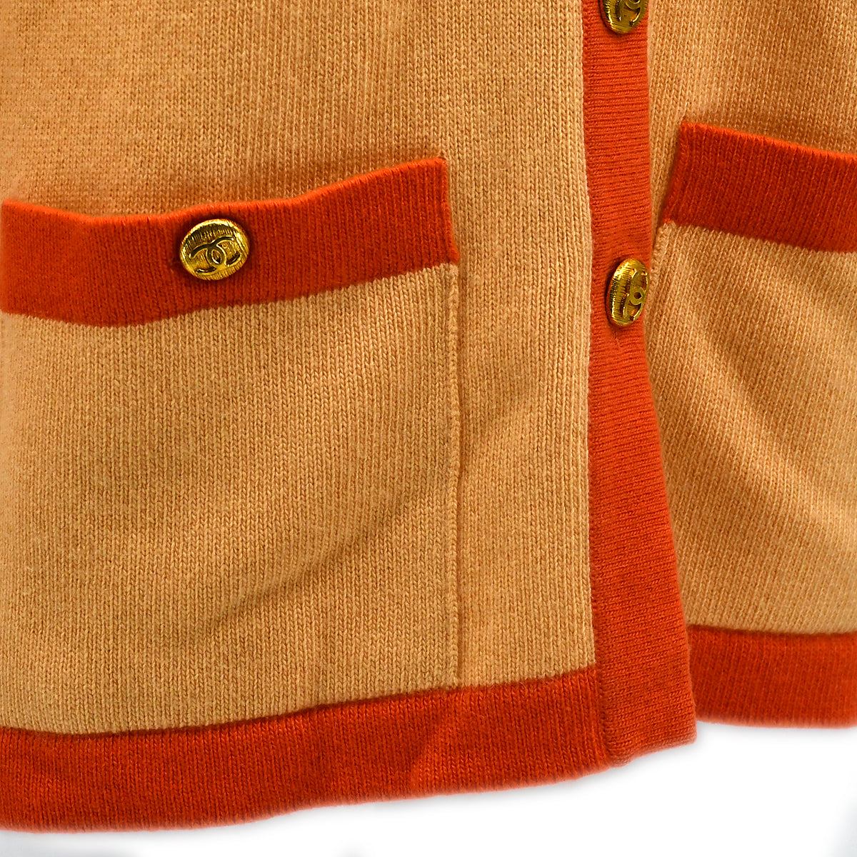 Luxury Chanel Cardigan Orange