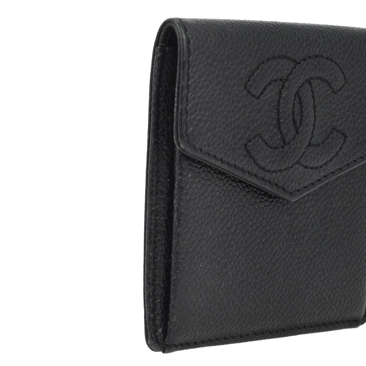 Luxury Chanel Black Caviar Coin Purse Wallet
