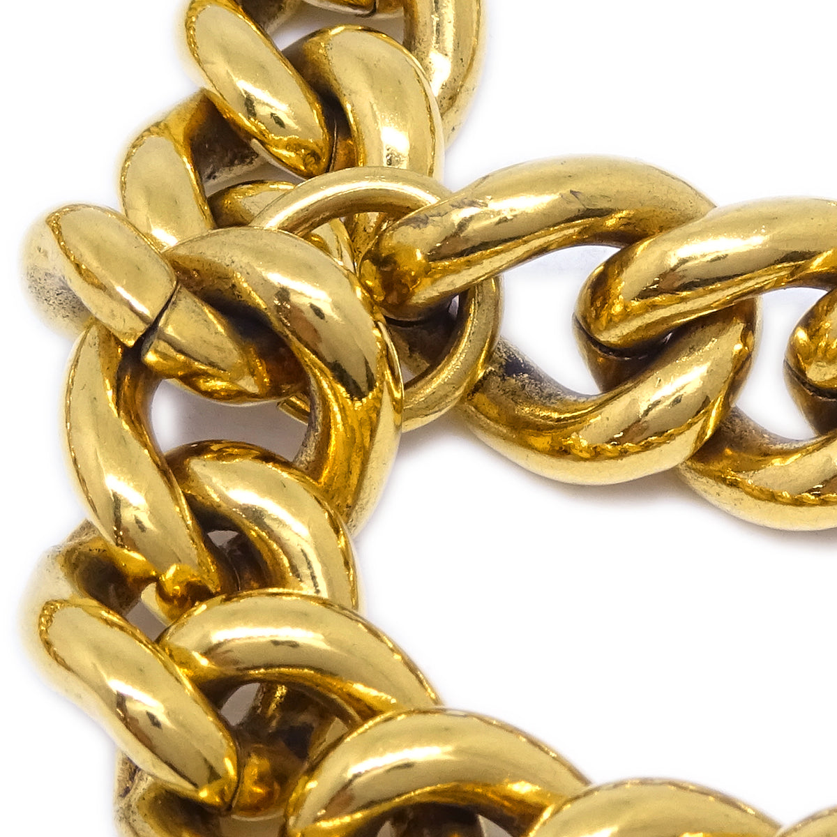 Luxury Chanel Medallion Chain Belt Gold 94P Small New