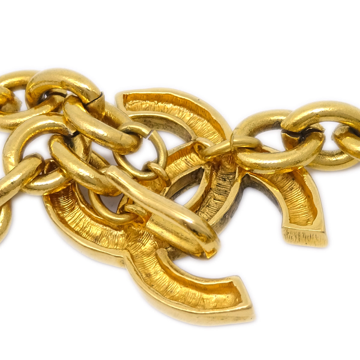 Luxury Chanel CC Gold Chain Belt 684 Small New