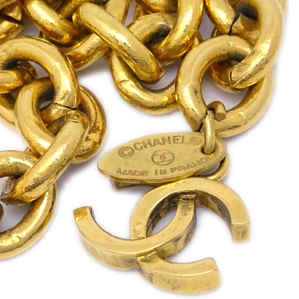 Luxury Chanel CC Gold Chain Belt 684 Small New
