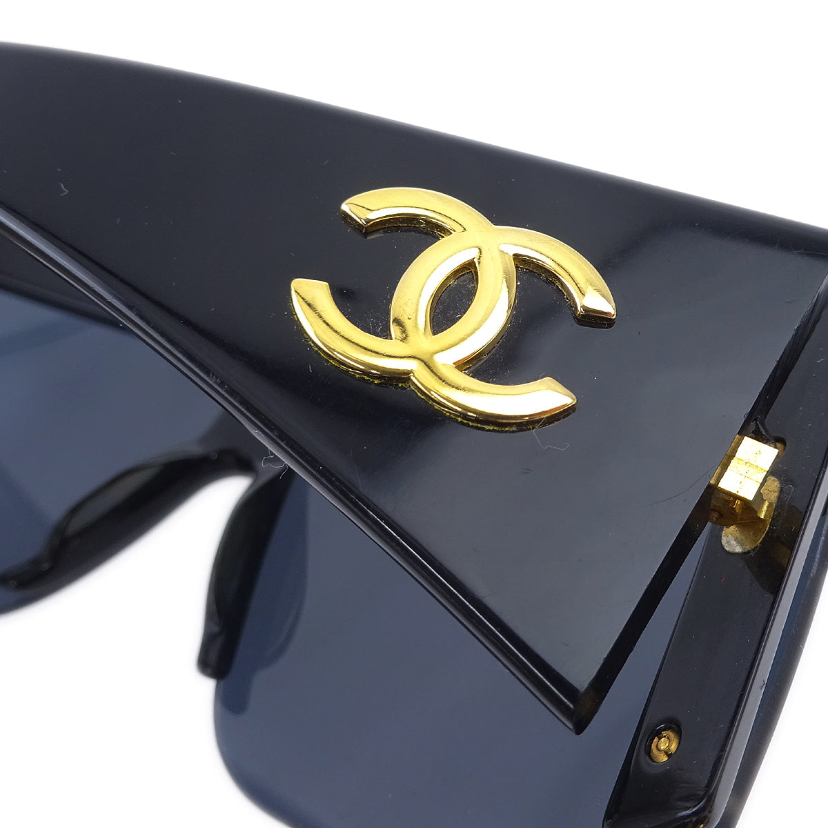 Luxury Chanel Chain Sunglasses Eyewear Black Small New