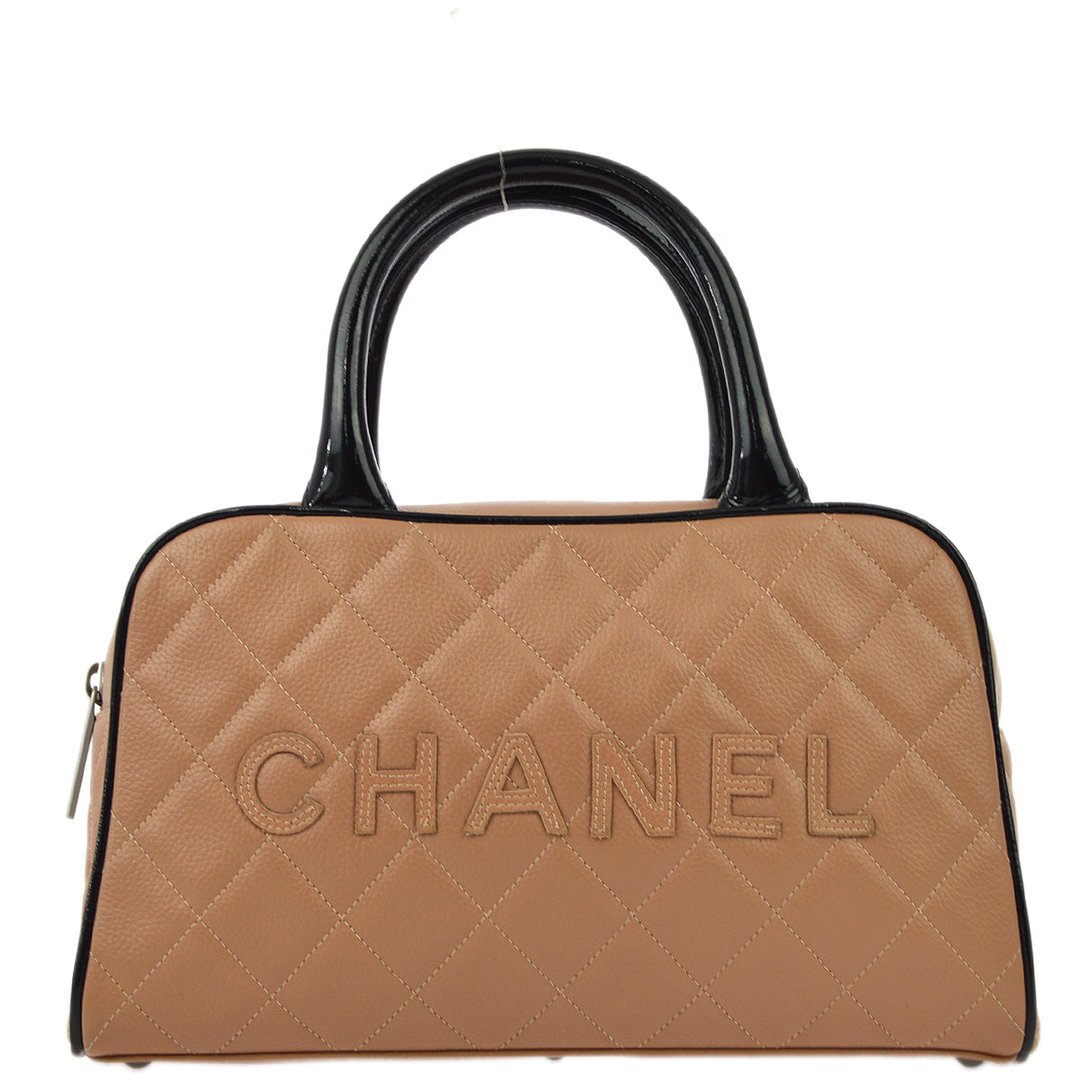 Luxury Chanel 2000-2001 Caviar Bowling Bag 27