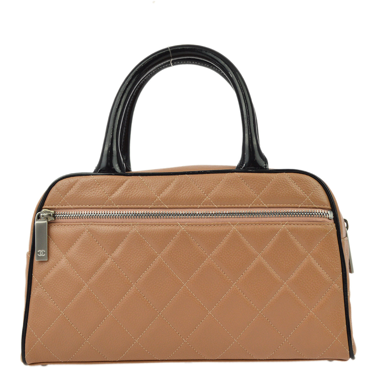 Luxury Chanel 2000-2001 Caviar Bowling Bag 27