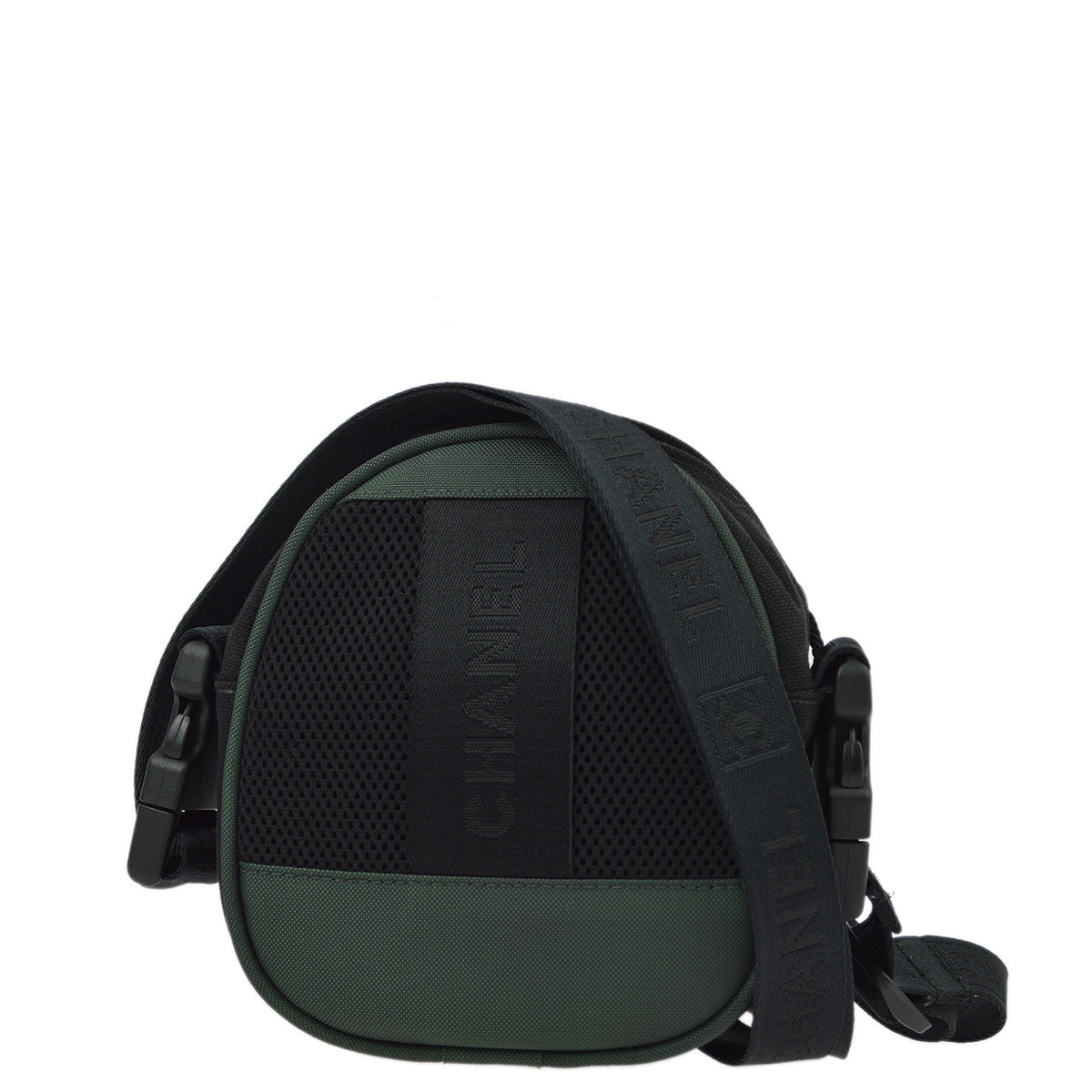 Luxury Chanel 2003-2004 Black Green Sport Line Bum Shoulder Bag