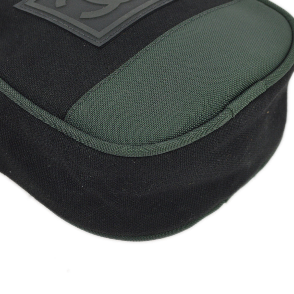 Luxury Chanel 2003-2004 Black Green Sport Line Bum Shoulder Bag