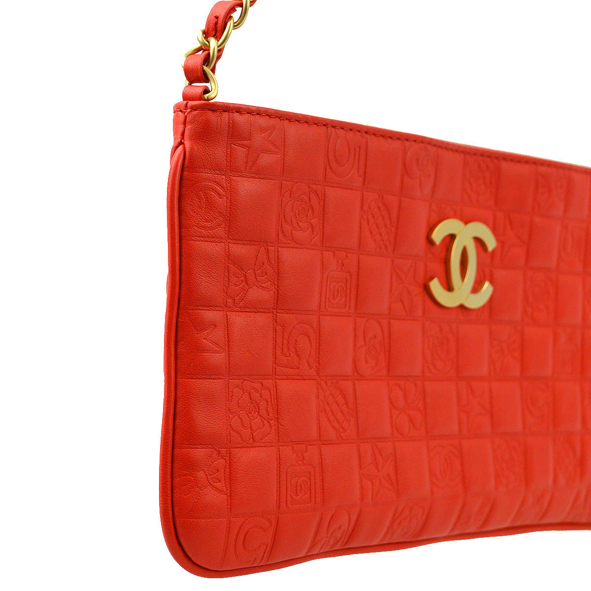Luxury Chanel 2003-2004 Lambskin Icon Chain Handbag