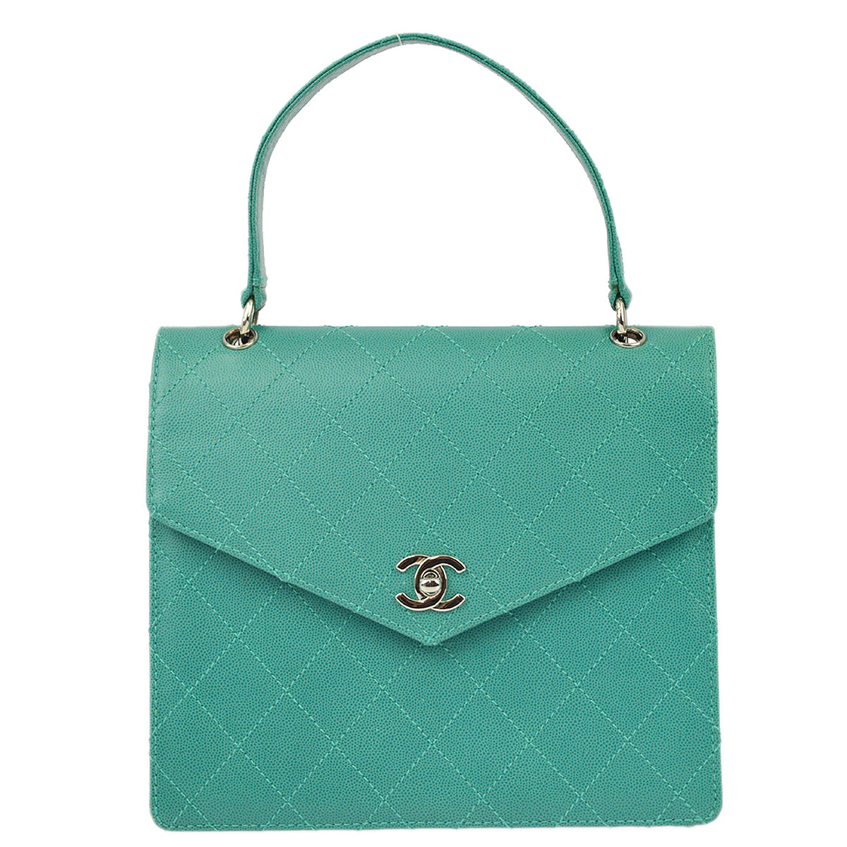 Luxury Chanel 1997-1999 Caviar Letter Flap Handbag