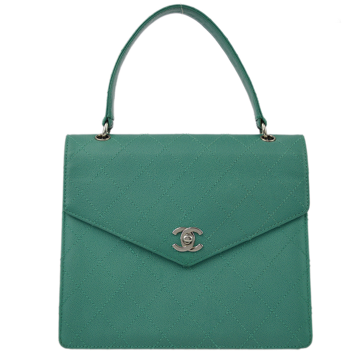 Luxury Chanel 1997-1999 Caviar Letter Flap Handbag