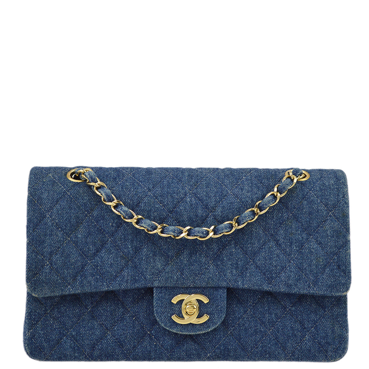 Luxury Chanel 1997-1999 Denim Medium Classic Double Flap Bag