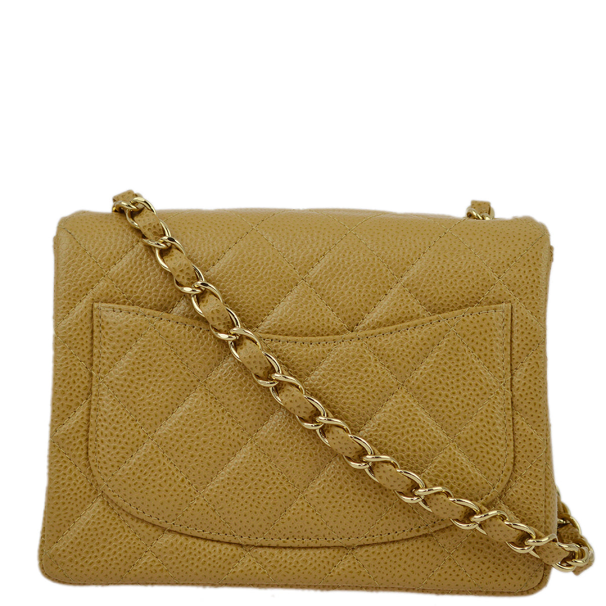 Luxury Chanel 2003-2004 Caviar Mini Classic Square Flap Bag 17