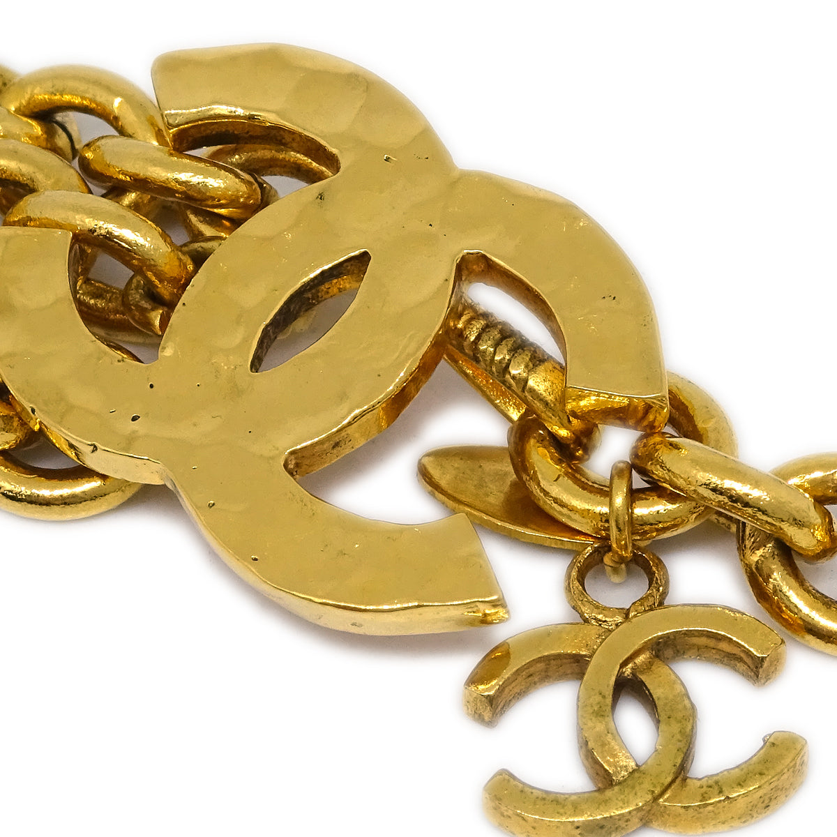 Luxury Chanel CC Chain Belt Gold Small New 684