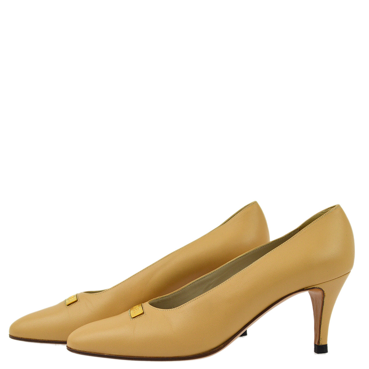 Luxury Chanel * Pumps Shoes #36 1/2 C