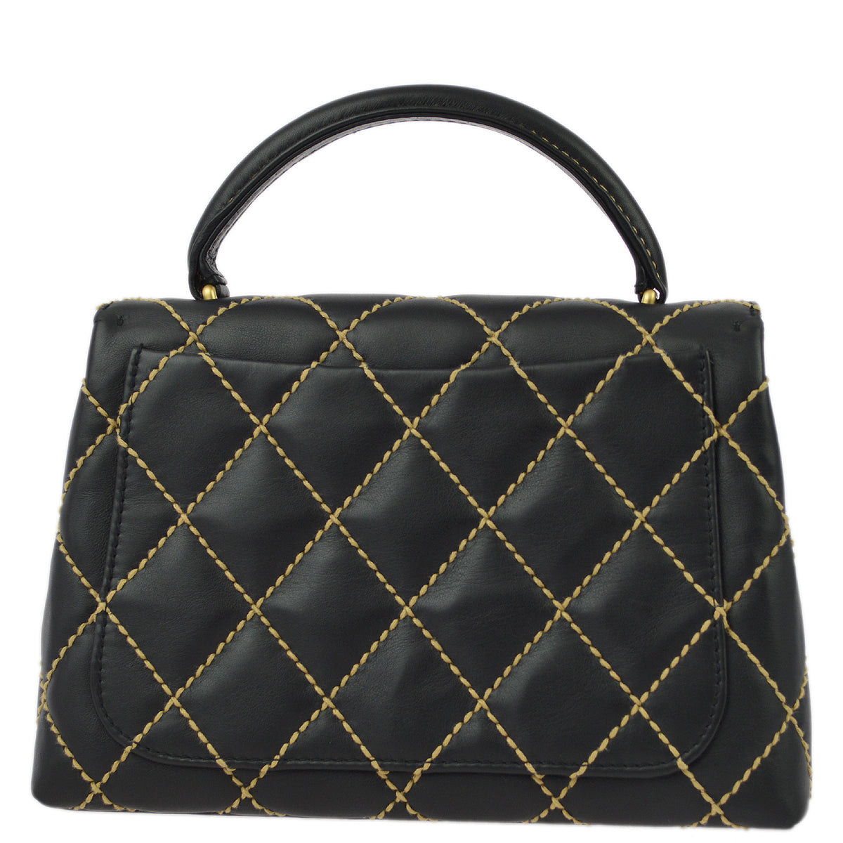 Luxury Chanel * 2004-2005 Black Calfskin Wild Stitch Kelly 25