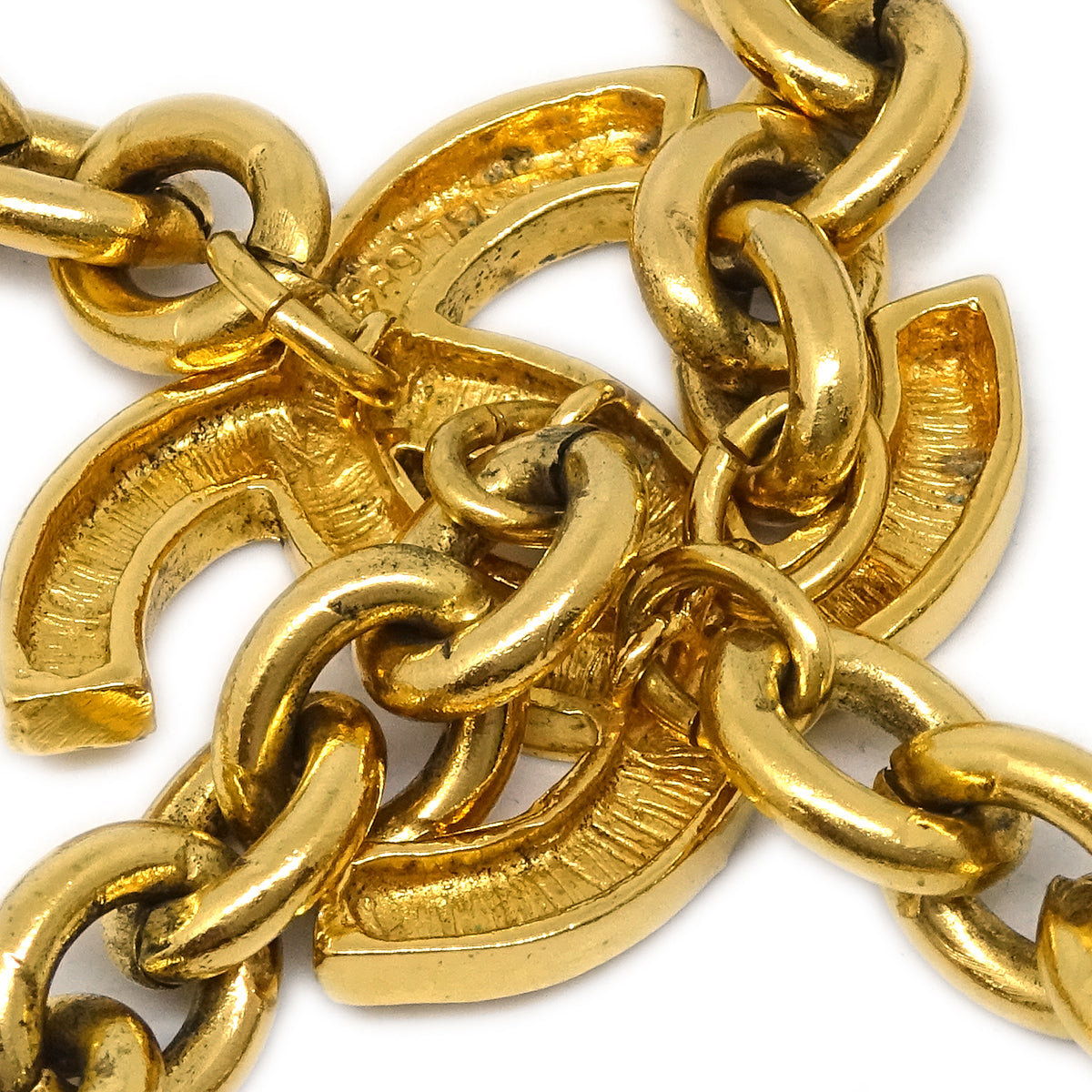 Luxury Chanel CC Chain Belt Gold 684 Small New