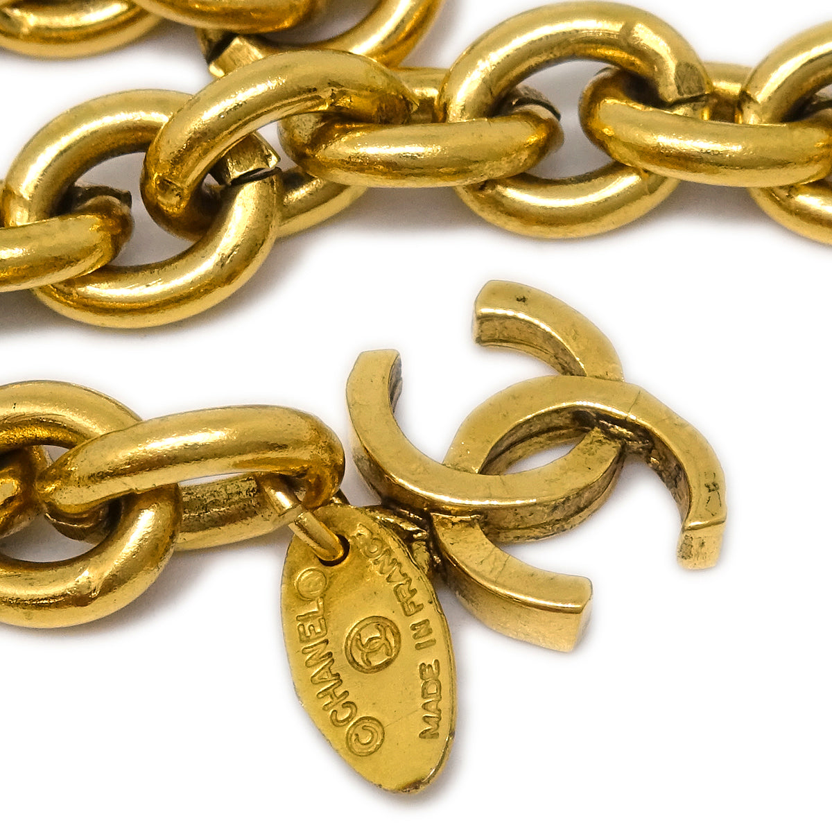 Luxury Chanel CC Chain Belt Gold 684 Small New