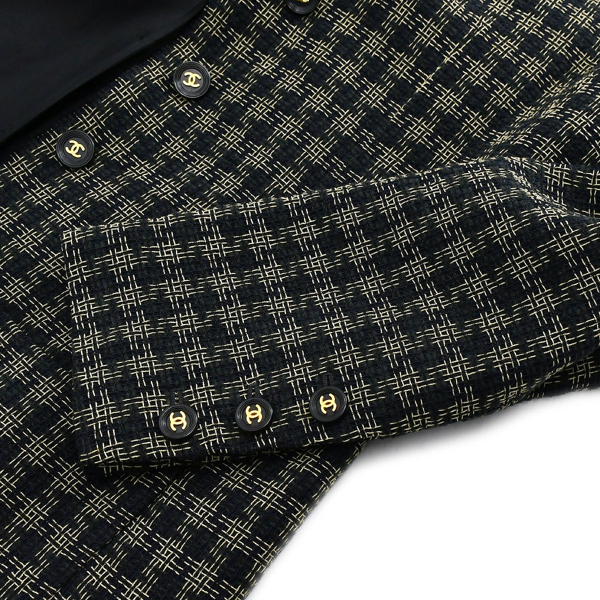 Luxury Chanel Single Breasted Jacket Black