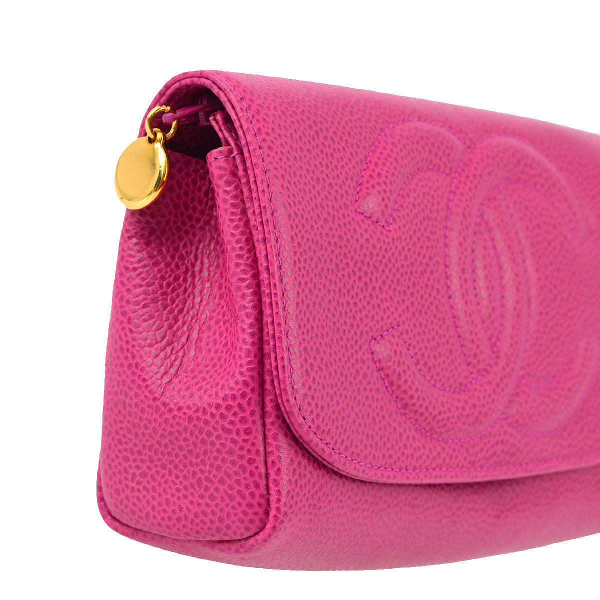Luxury Chanel 1996-1997 Caviar Timeless Cosmetic Pouch