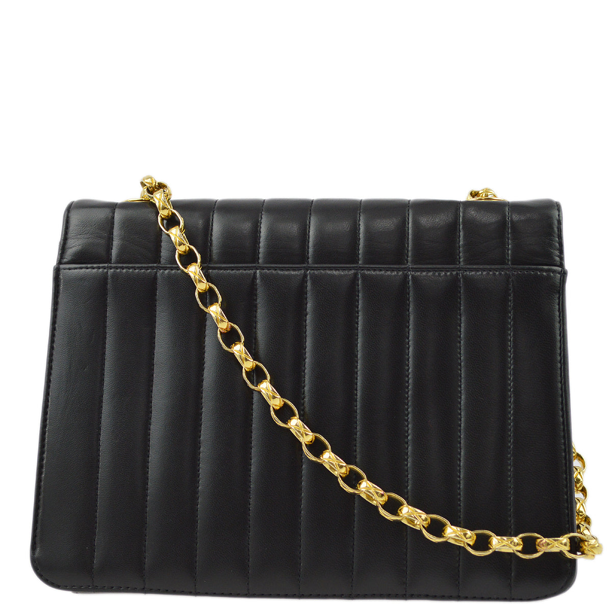 Luxury Chanel 1991-1994 Lambskin Vertical Stitch Flap Bag