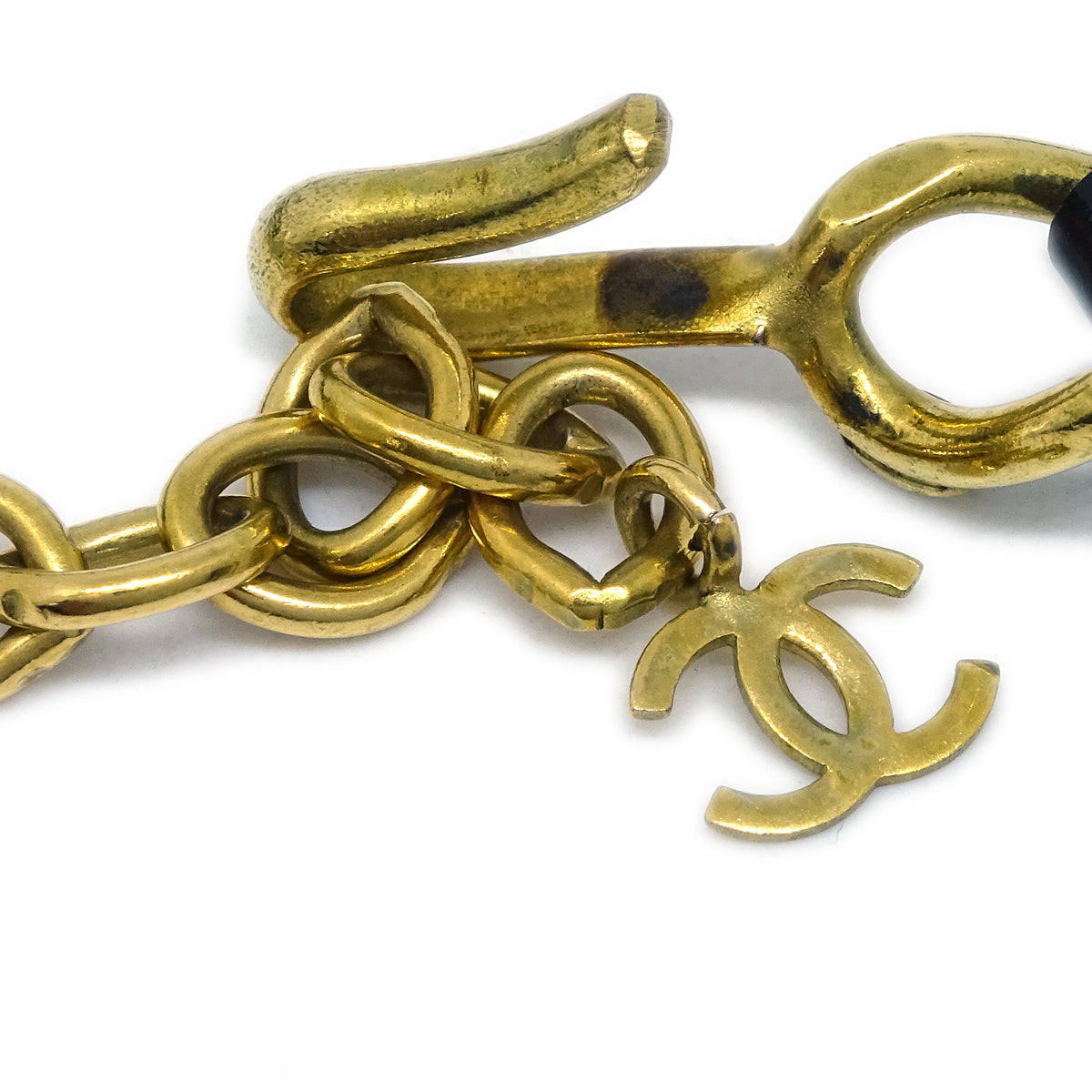 Luxury Chanel 1995 Crystal & Gold CC Choker