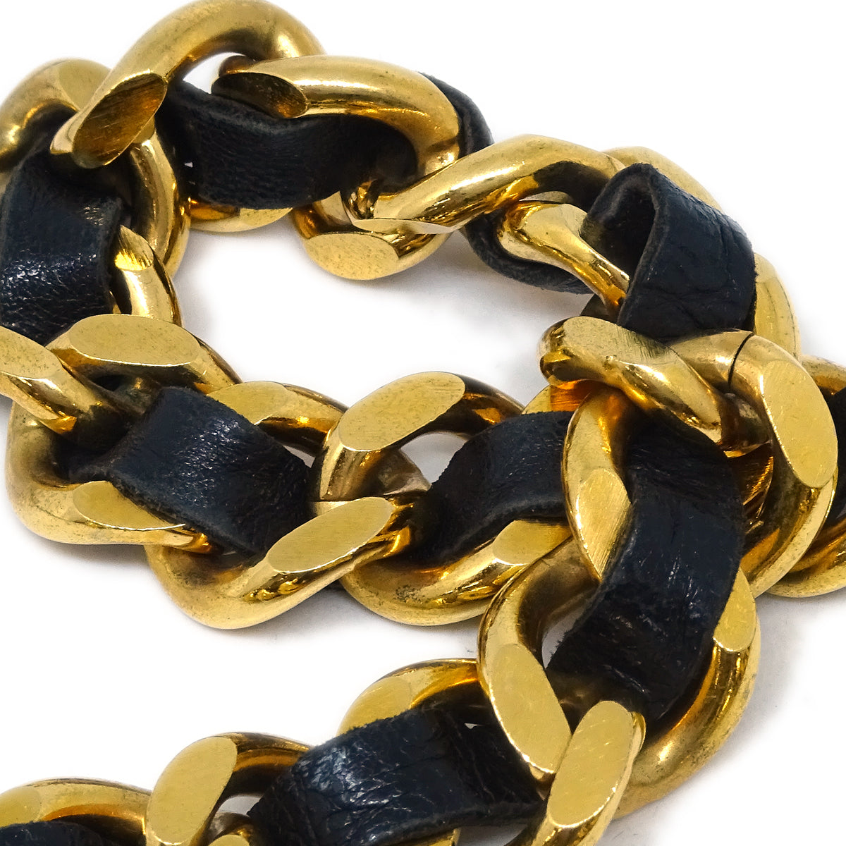 Luxury Chanel Medallion Chain Belt Black 94A Small New