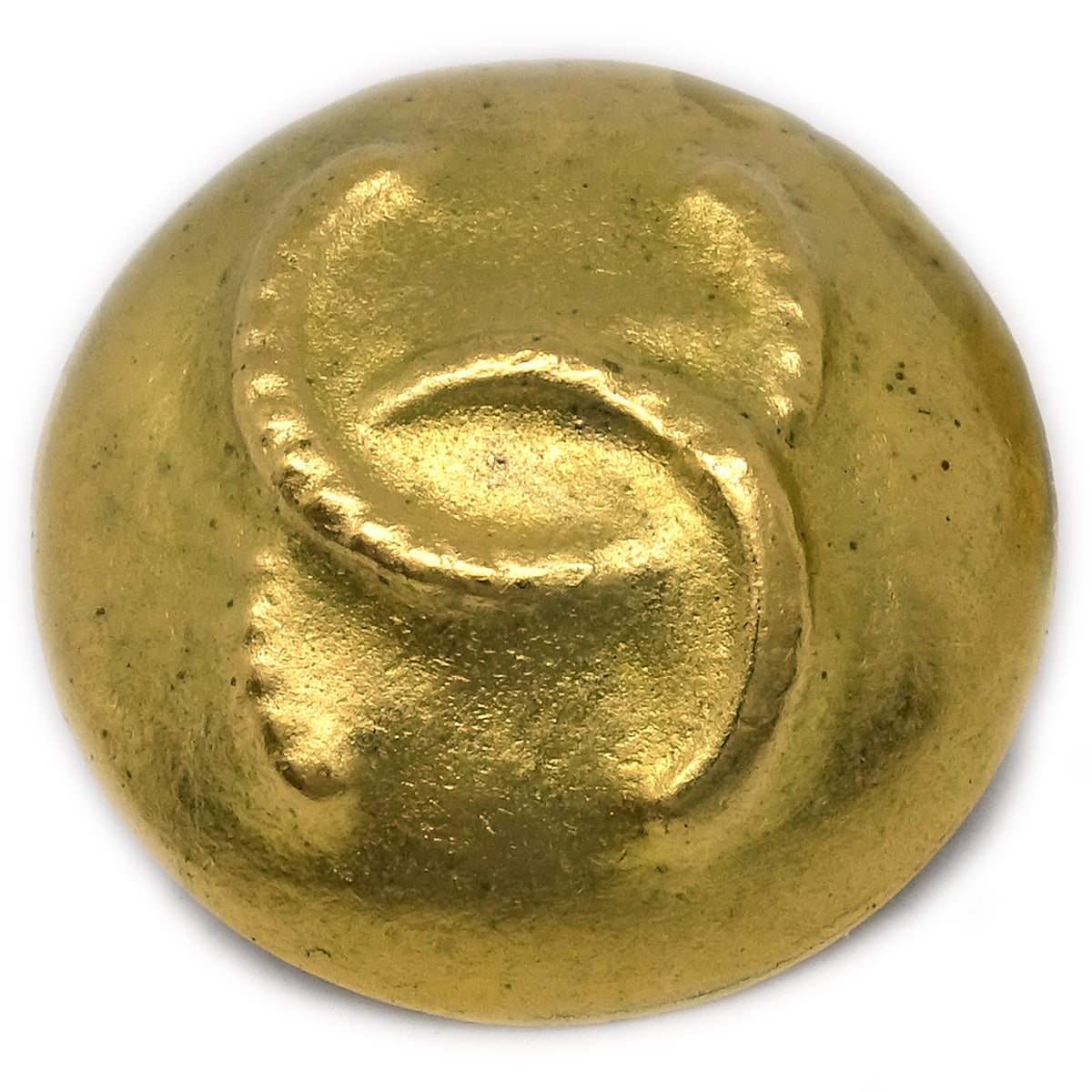 Luxury Chanel Gold Button Earrings Clip-On 95C