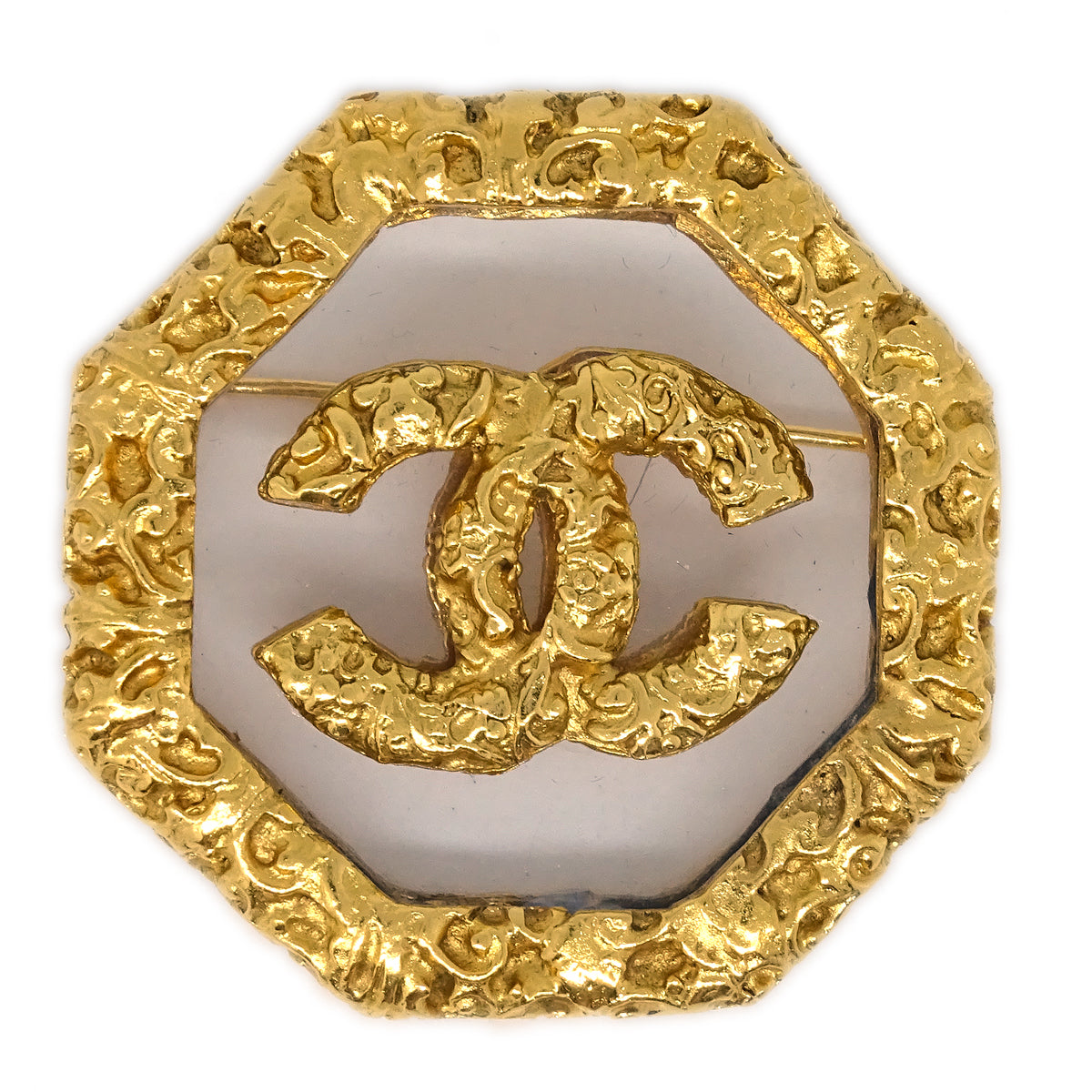 Luxury Chanel Brooch Pin Gold 93A