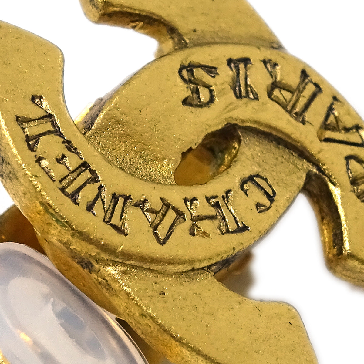 Luxury Chanel Gold CC Earrings Clip-On 99A