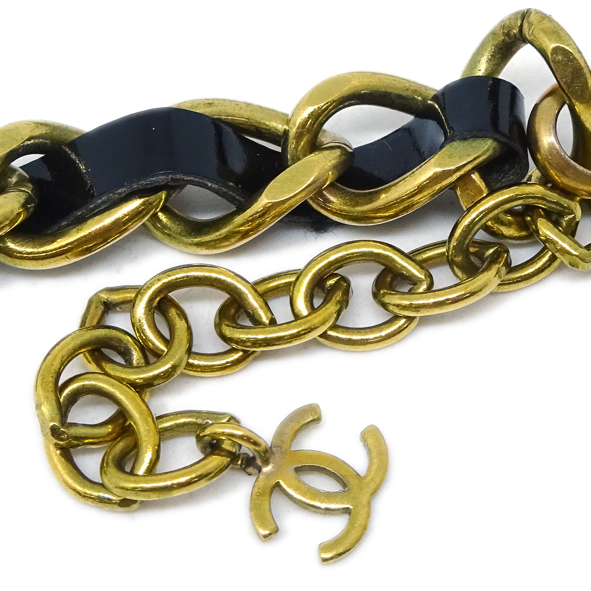 Luxury Chanel 1995 Crystal & Gold CC Choker