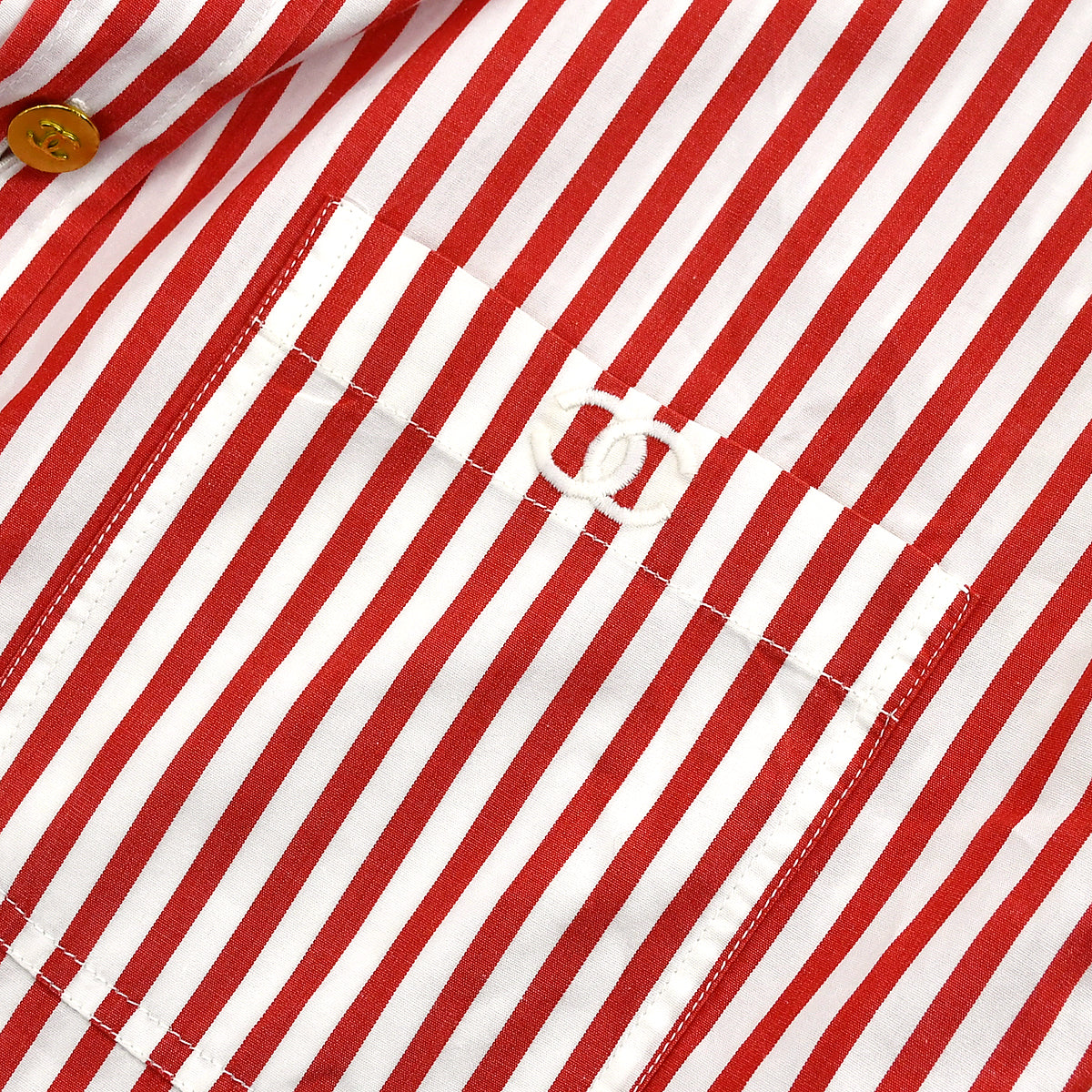 Luxury Chanel Shirt Blouse Red
