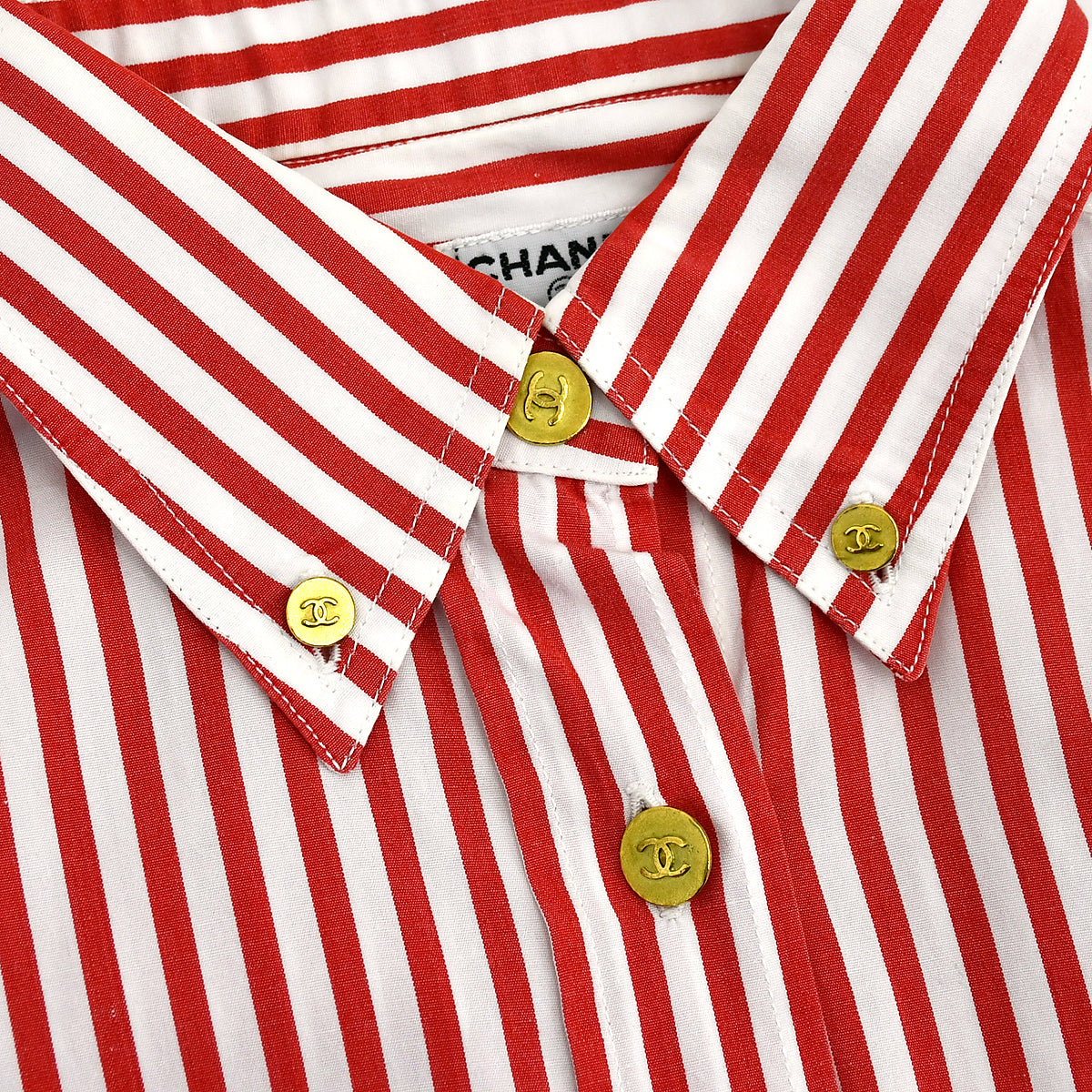 Luxury Chanel Shirt Blouse Red