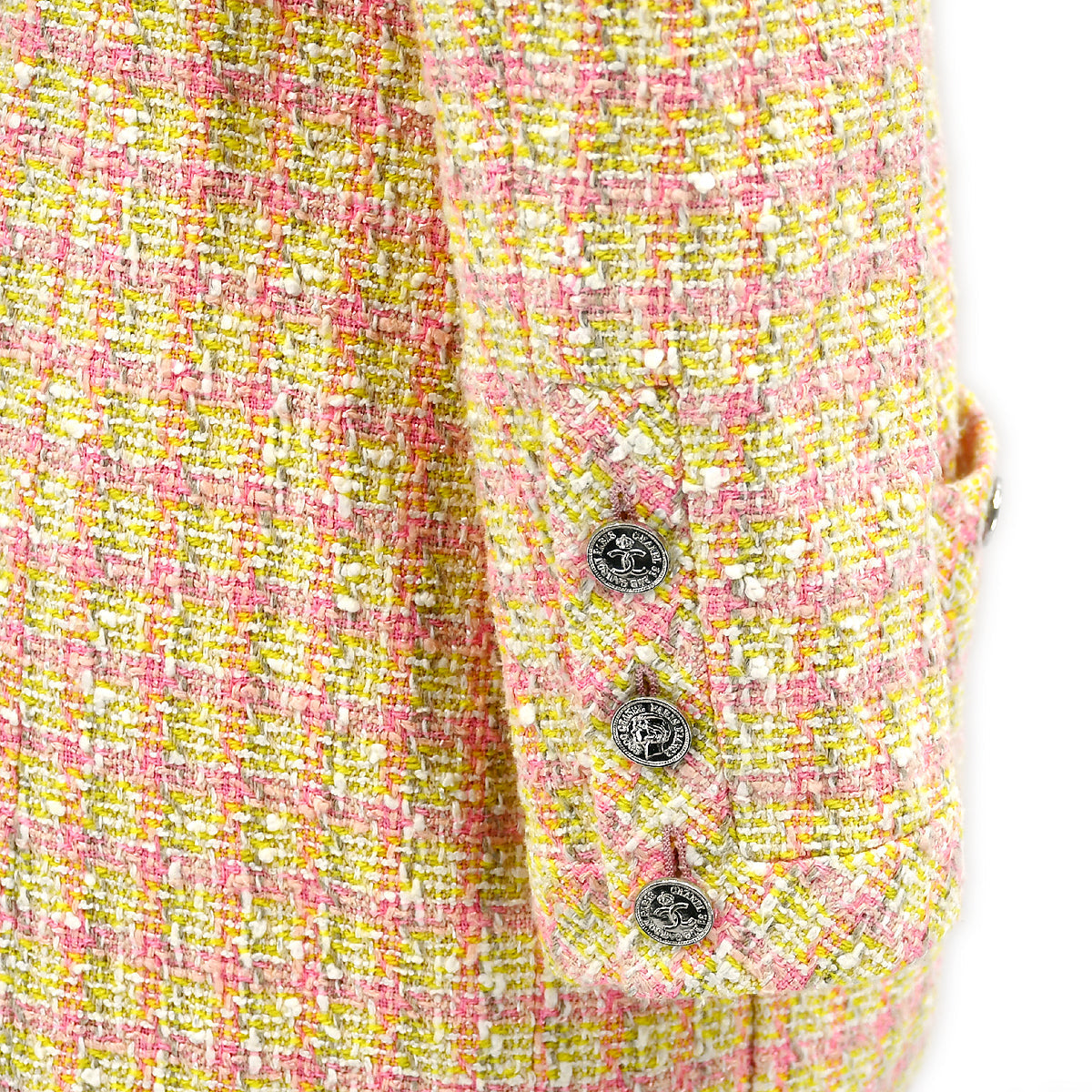 Luxury Chanel Setup Suit Jacket Skirt Pink 96P #40