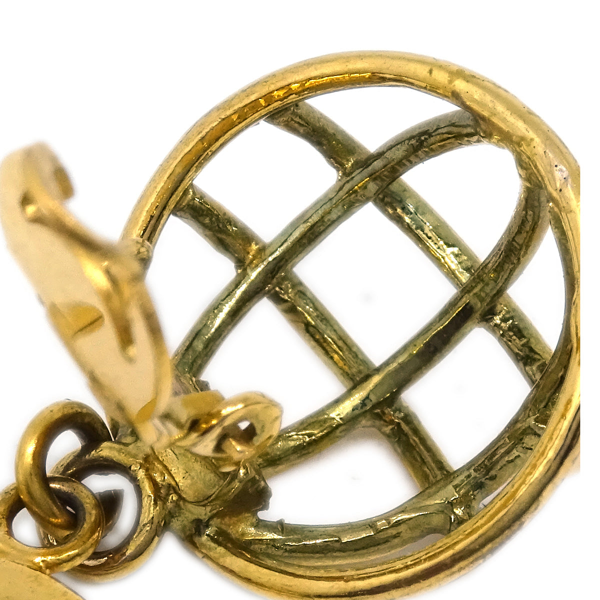 Luxury Chanel Gold Dangle Earrings Clip-On 29
