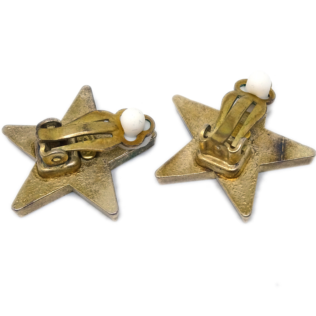 Luxury Chanel Star Earrings Clip-On Pink 01P