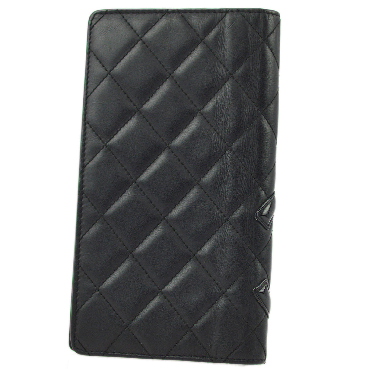 Luxury Chanel Black Calfskin Cambon Ligne Long Wallet