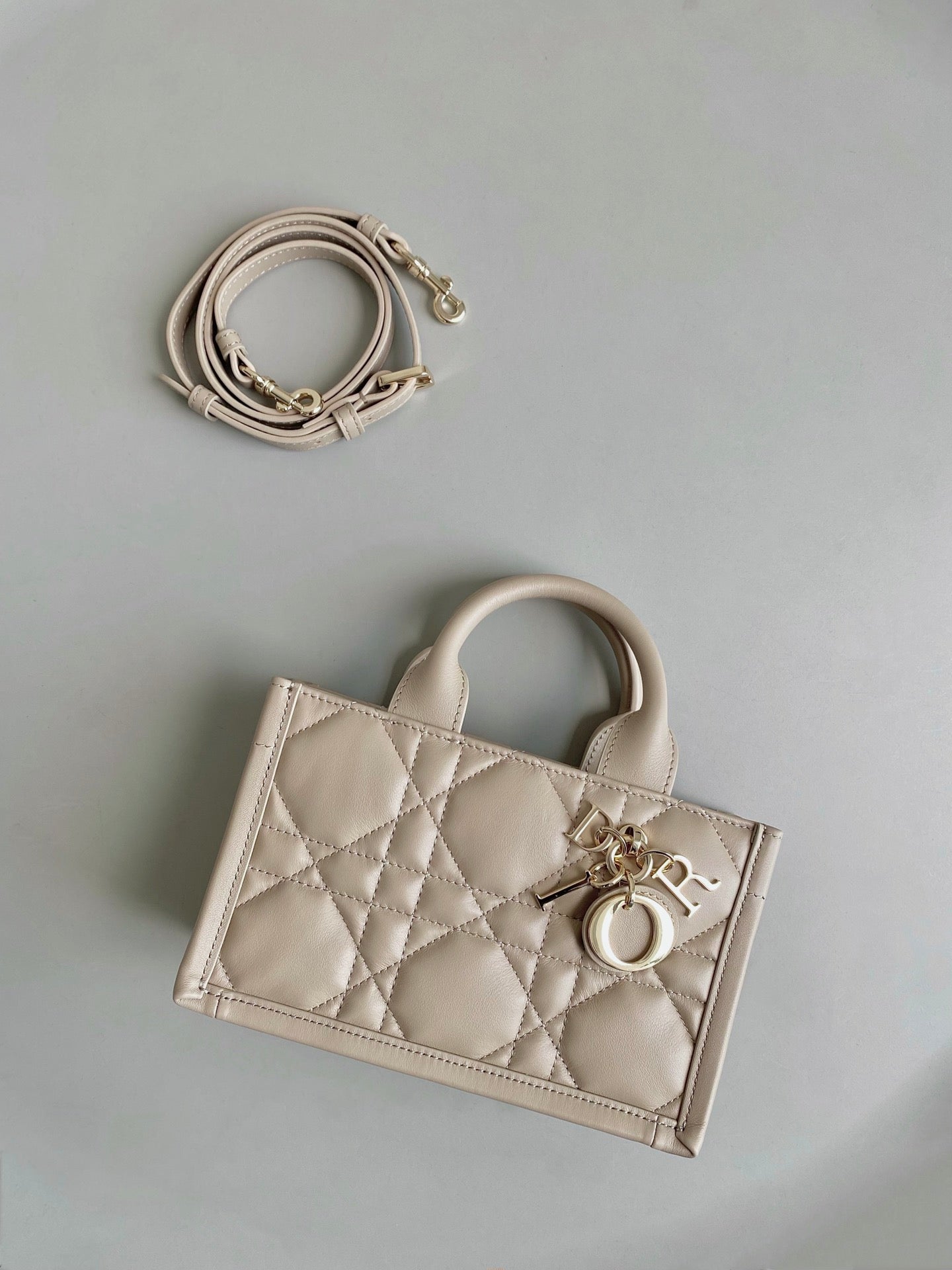 Luxury DiorMINI BOOK TOTE 21 BEIGE CREAM MACCROCANNAGE CALFSKIN