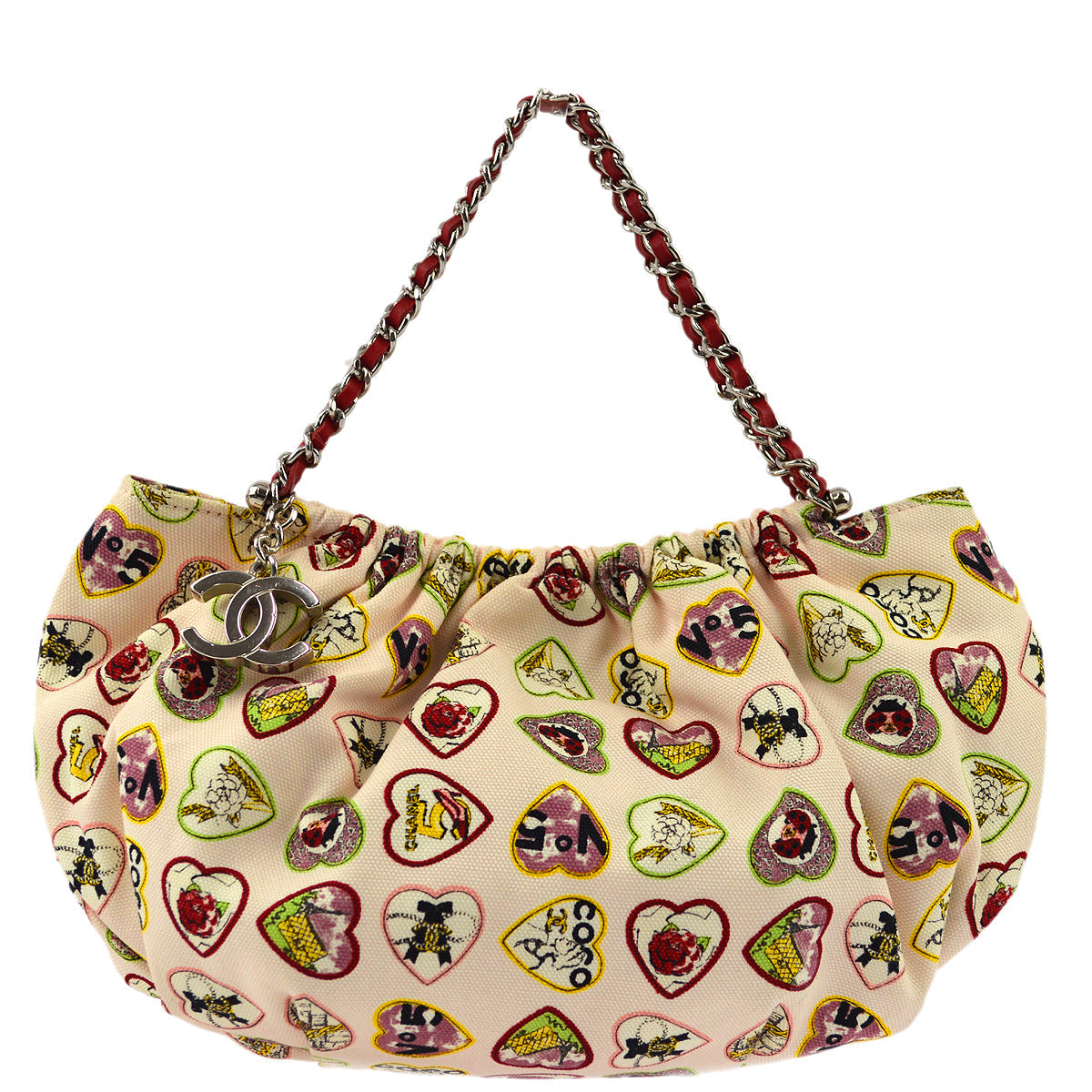 Luxury Chanel 2006 Canvas Valentine Handbag