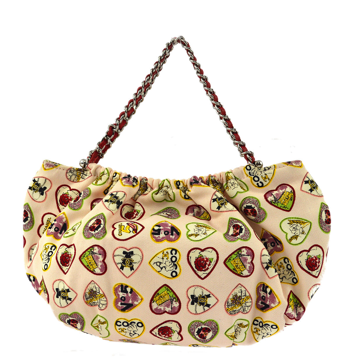 Luxury Chanel 2006 Canvas Valentine Handbag