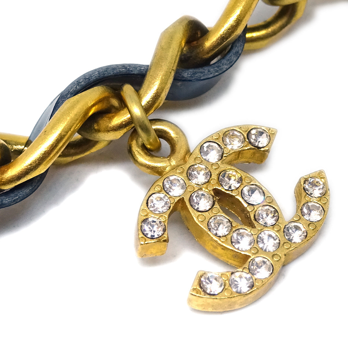 Luxury Chanel 1996 Crystal & Gold CC Choker