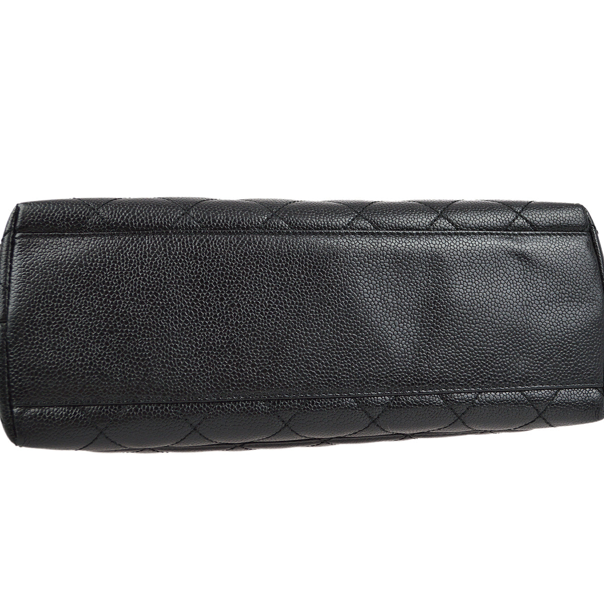 Luxury Chanel 2001-2003 Black Caviar Kelly Handbag