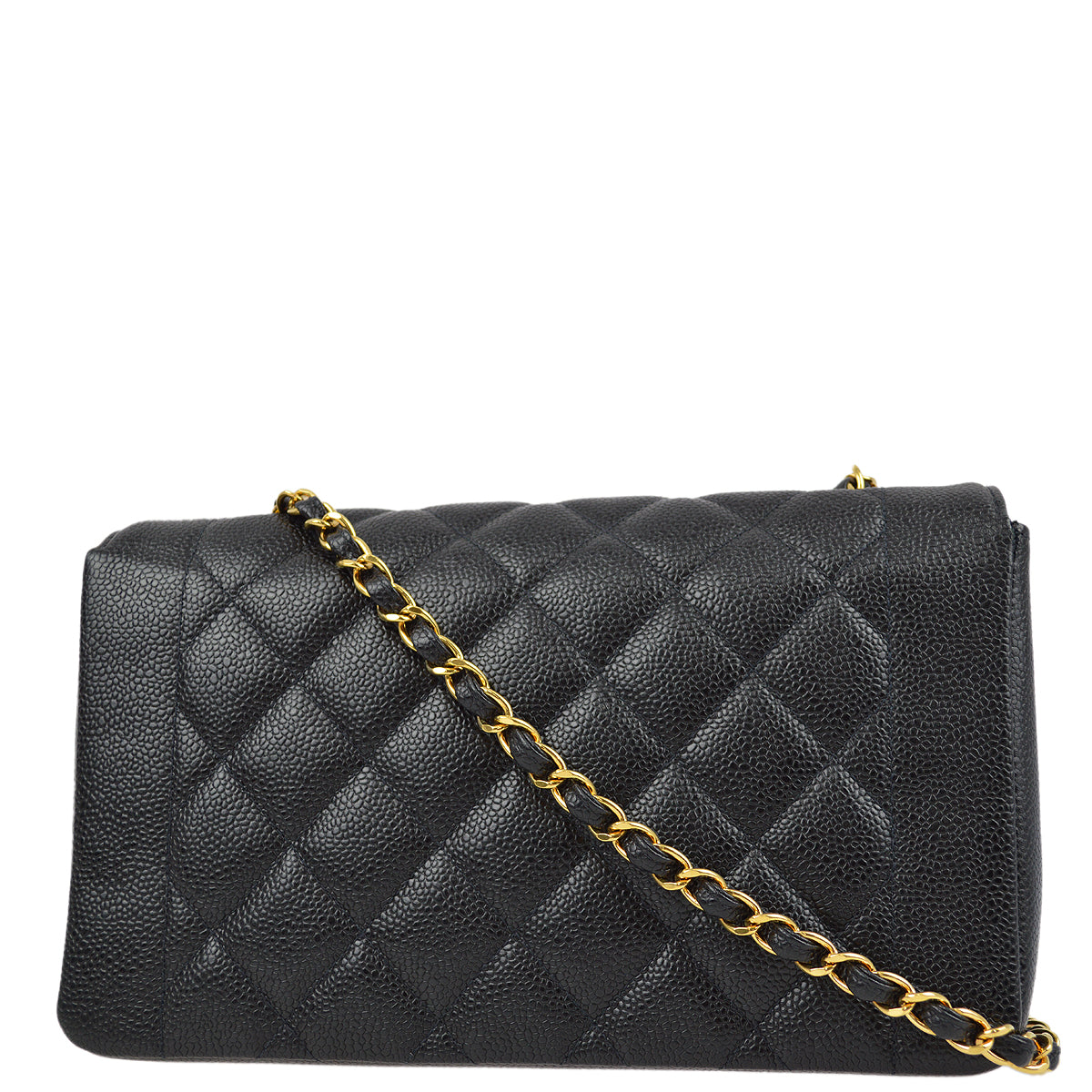 Luxury Chanel Black Caviar Medium Diana Shoulder Bag