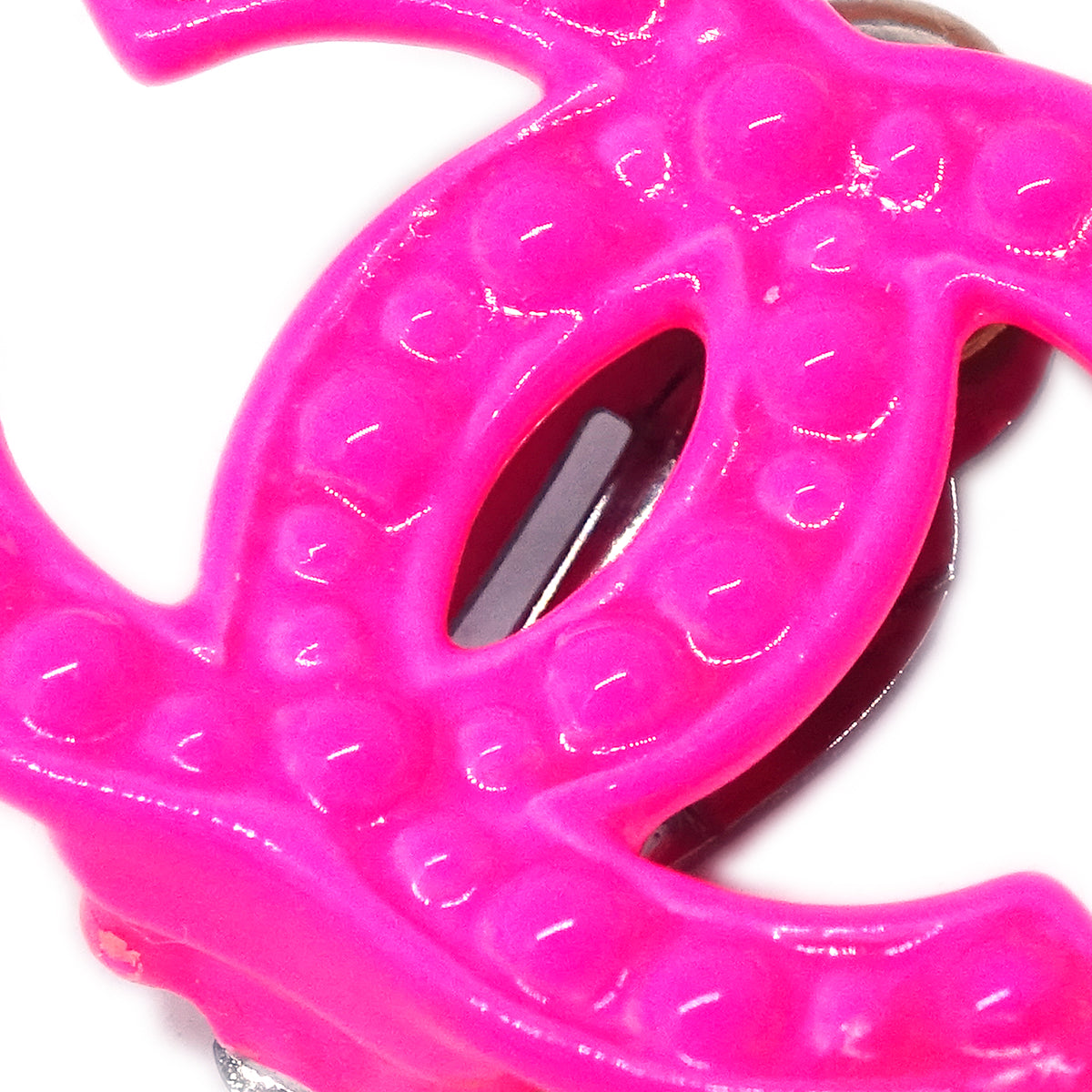 Luxury Chanel CC Earrings Clip-On Pink 04A
