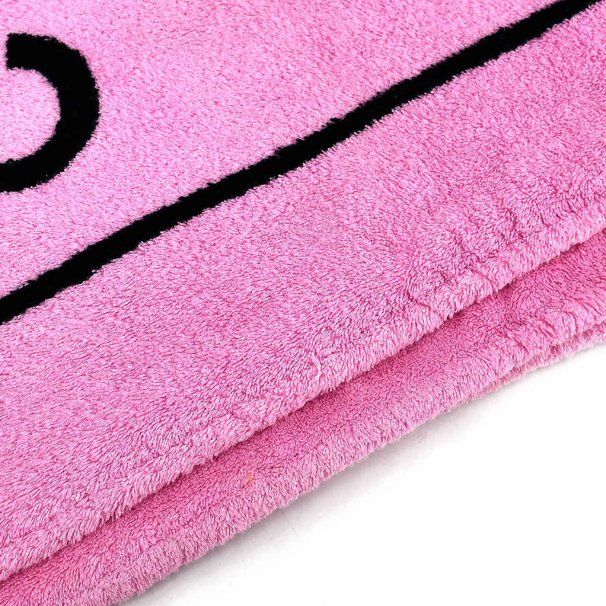 Luxury Chanel Logo Beach Towel Pink Small New