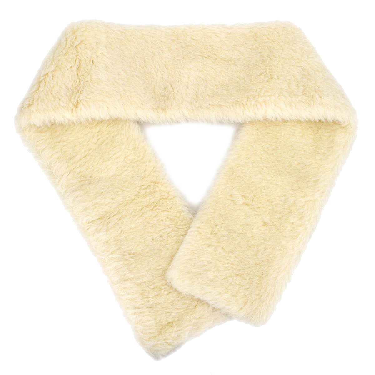 Luxury Chanel Fur Scarf White Small New
